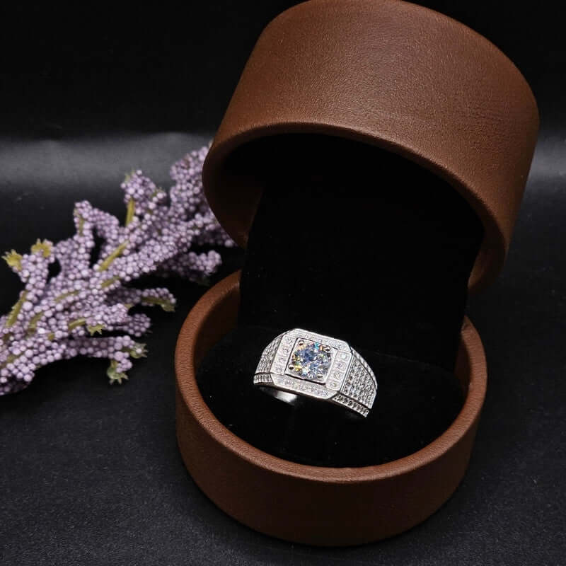 Diamond Cut Silver Italian Ring