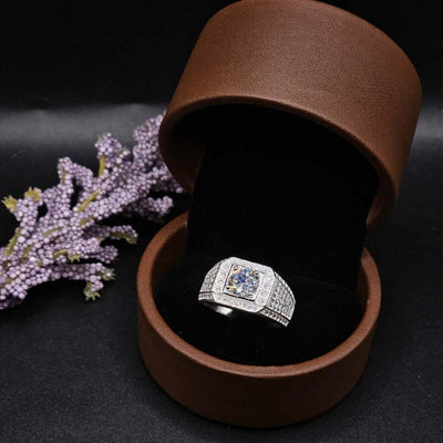 Diamond Cut Silver Italian Ring