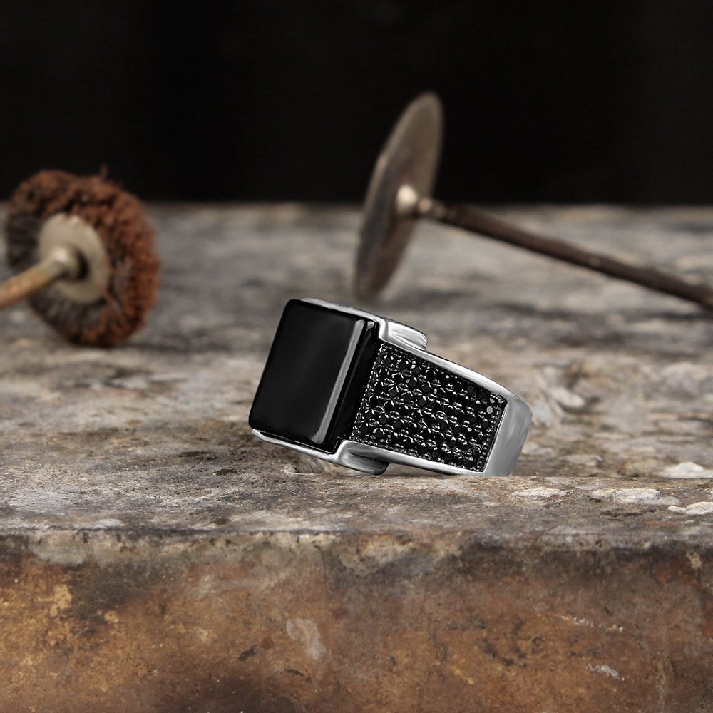 Turkish Style Silver Ring For Men's