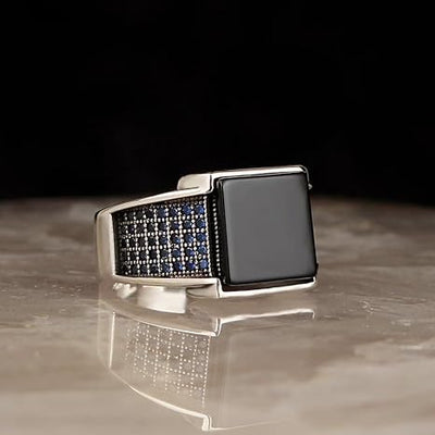 Turkish Style Silver Ring For Men's