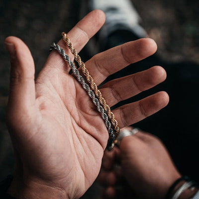925 Silver Rope Chain Bracelet Both 925 Silver Rope Chain Bracelet Both zamzaria 