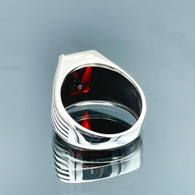 Lava Crest Sillver Ring For Men's Lava Crest Sillver Ring For Men's zamzaria 