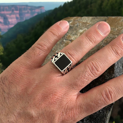Handcrafted Silver RIng For Men's Handcrafted Silver RIng For Men's zamzaria 