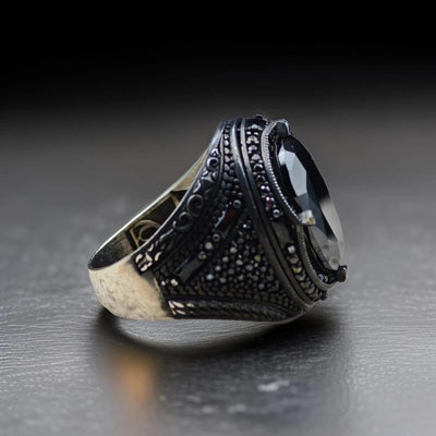 Orkan Turkish Silver Ring For Men's Orkan Turkish Silver Ring For Men's zamzaria 