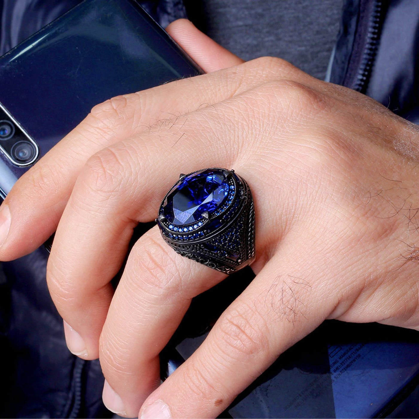 Orkan Turkish Silver Ring For Men's Orkan Turkish Silver Ring For Men's zamzaria 