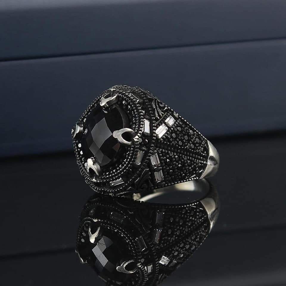 Orkan Turkish Silver Ring For Men's Orkan Turkish Silver Ring For Men's zamzaria 
