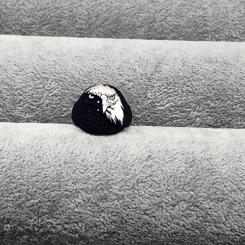 Eagle Crest Silver Ring For Men's Eagle Crest Silver Ring For Men's zamzaria 