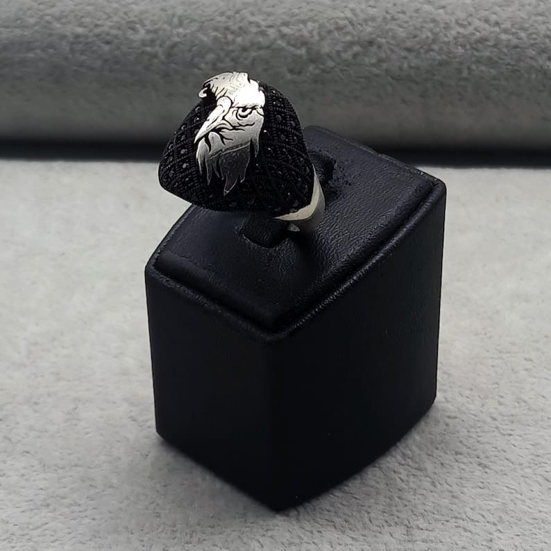 Eagle Crest Silver Ring For Men's Eagle Crest Silver Ring For Men's zamzaria 