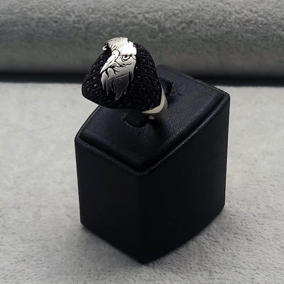 Eagle Crest Silver Ring For Men's Eagle Crest Silver Ring For Men's zamzaria 