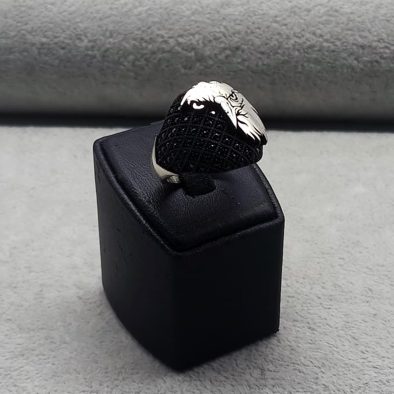 Eagle Crest Silver Ring For Men's Eagle Crest Silver Ring For Men's zamzaria 