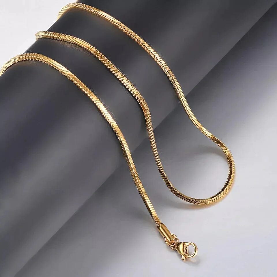 Snake Chain For Men's Snake Chain For Men's zamzaria Gold 