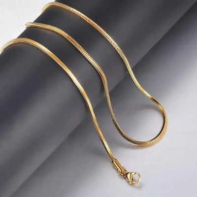 Snake Chain For Men's Snake Chain For Men's zamzaria Gold 