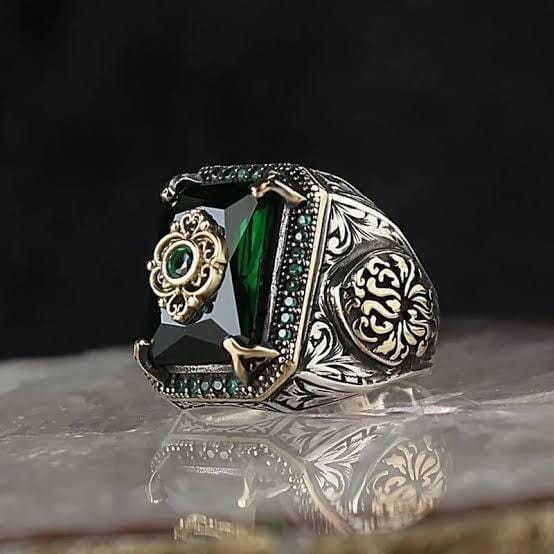 Turkish Luxury Turkish Silver Ring for Men's Luxury Turkish Silver Ring for Men's zamzaria 