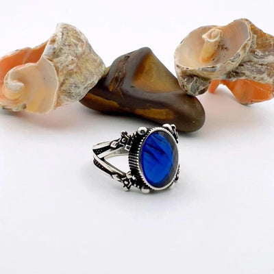 Sultan’s Sapphire Silver Ring For Men's Sultan’s Sapphire Silver Ring For Men's zamzaria 
