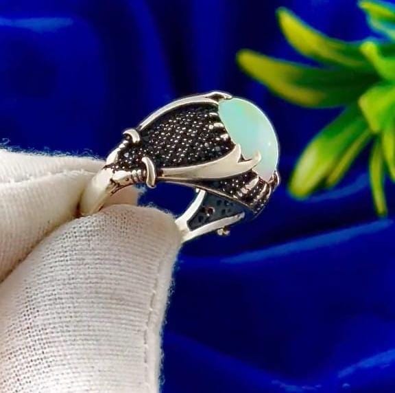 Dragon’s Flame Silver Ring For Men's Dragon’s Flame Silver Ring For Men's zamzaria 