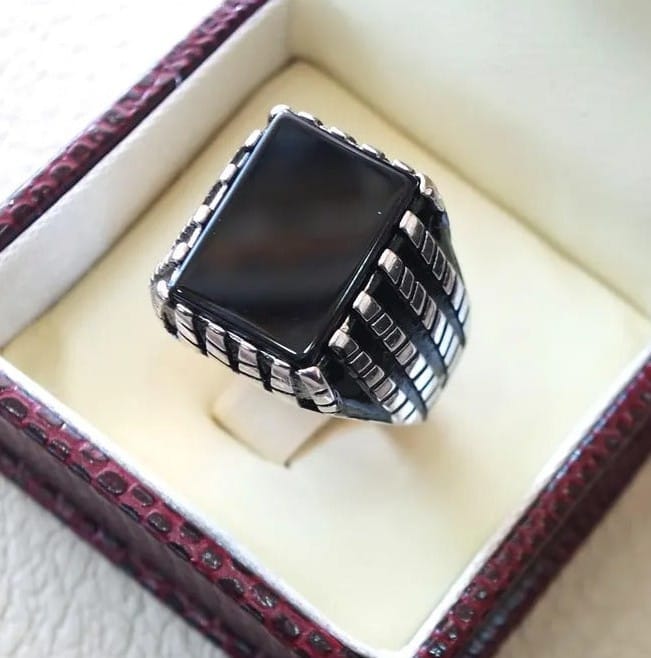 Luxury Turkish Silver Ring For Men's Luxury Turkish Silver Ring For Men's zamzaria 