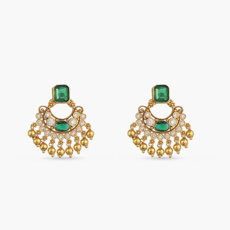 Luxury Emerald Green Bridal Necklace Set