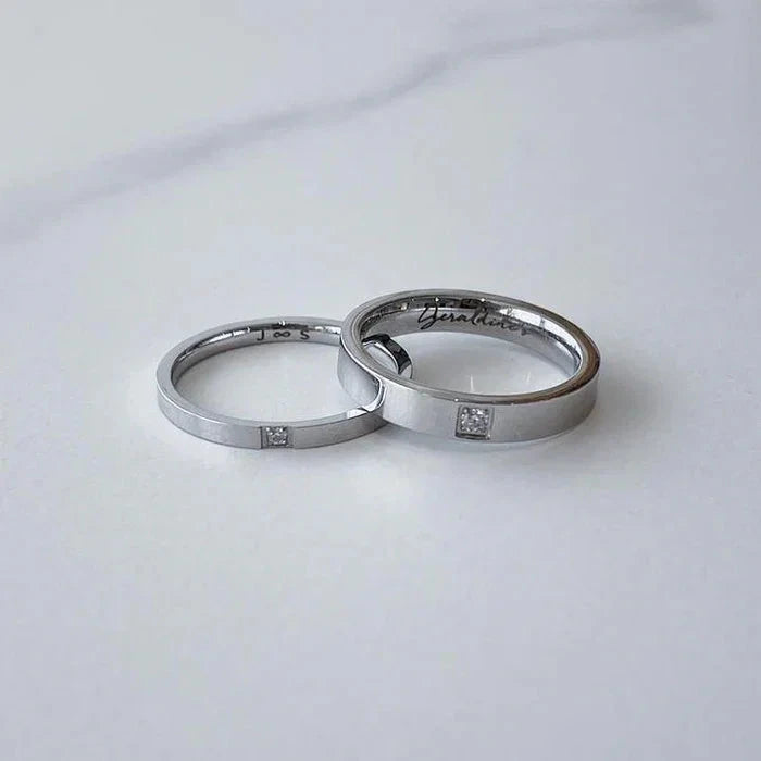 Elegant Nikah Rings for Couples Elegant Nikah Rings for Couples zamzaria Silver 18 